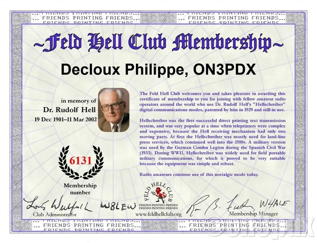 feld hell club membership