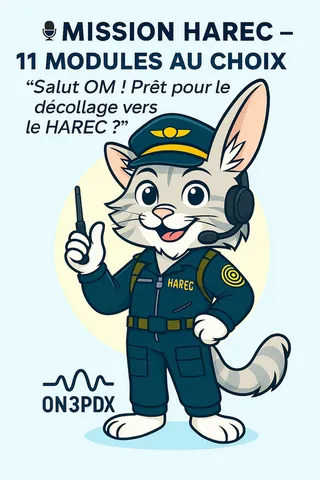 ON3PDX — Radioamateur, simulateur HAREC et ressources